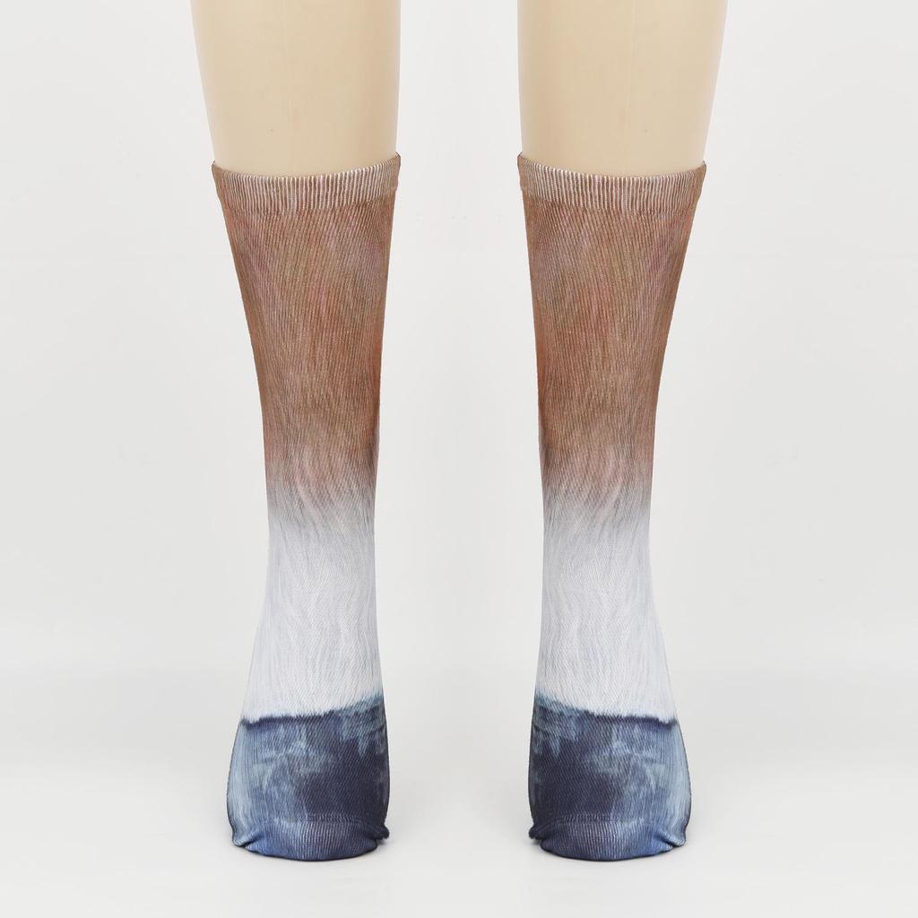 3D Animal Feet Simulation Socks: Funny Leopard Print for Adults & Kids