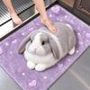 Diatomaceous Earth Bathroom Carpet 40×60CM Bedroom Door Rug Creative 3D Cat Floor Mat  Home Decor