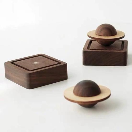 Планетарный диффузор из орехового дерева, ароматерапевтический декор ручной работы для дома и автомобиля, без эфирных масел, деревянные подарки