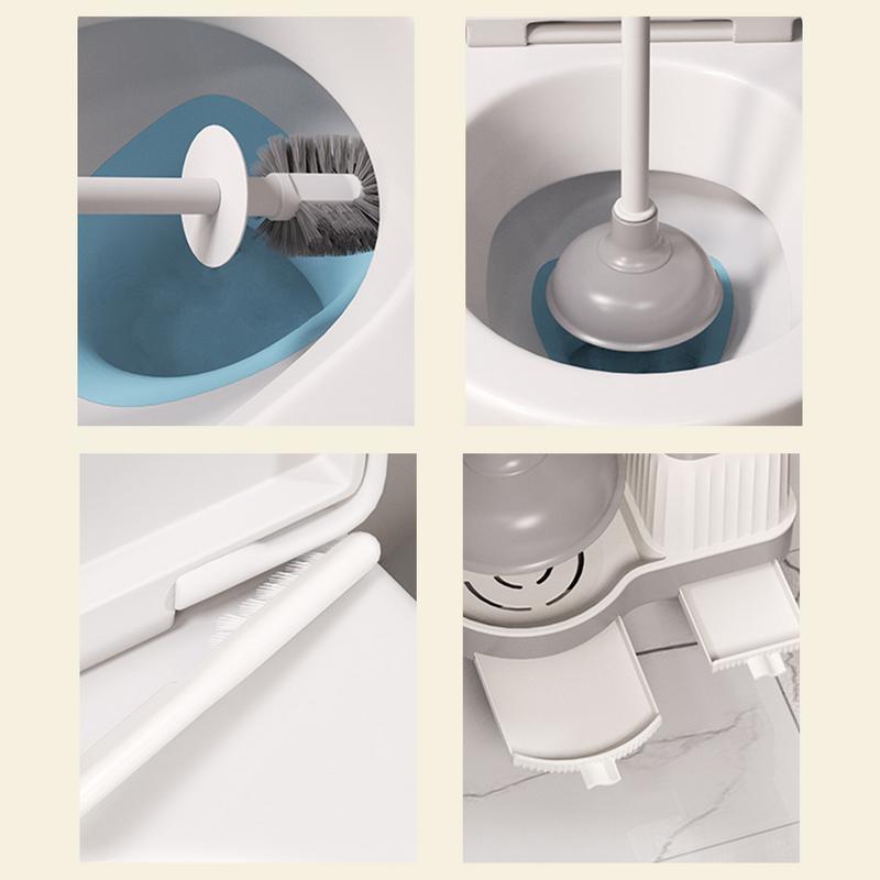 Набор из вантуза и щетки для ванной с держателем, чистящее средство для унитаза с держателем, вантуз для унитаза, щетка для унитаза, щетка для унитаза и