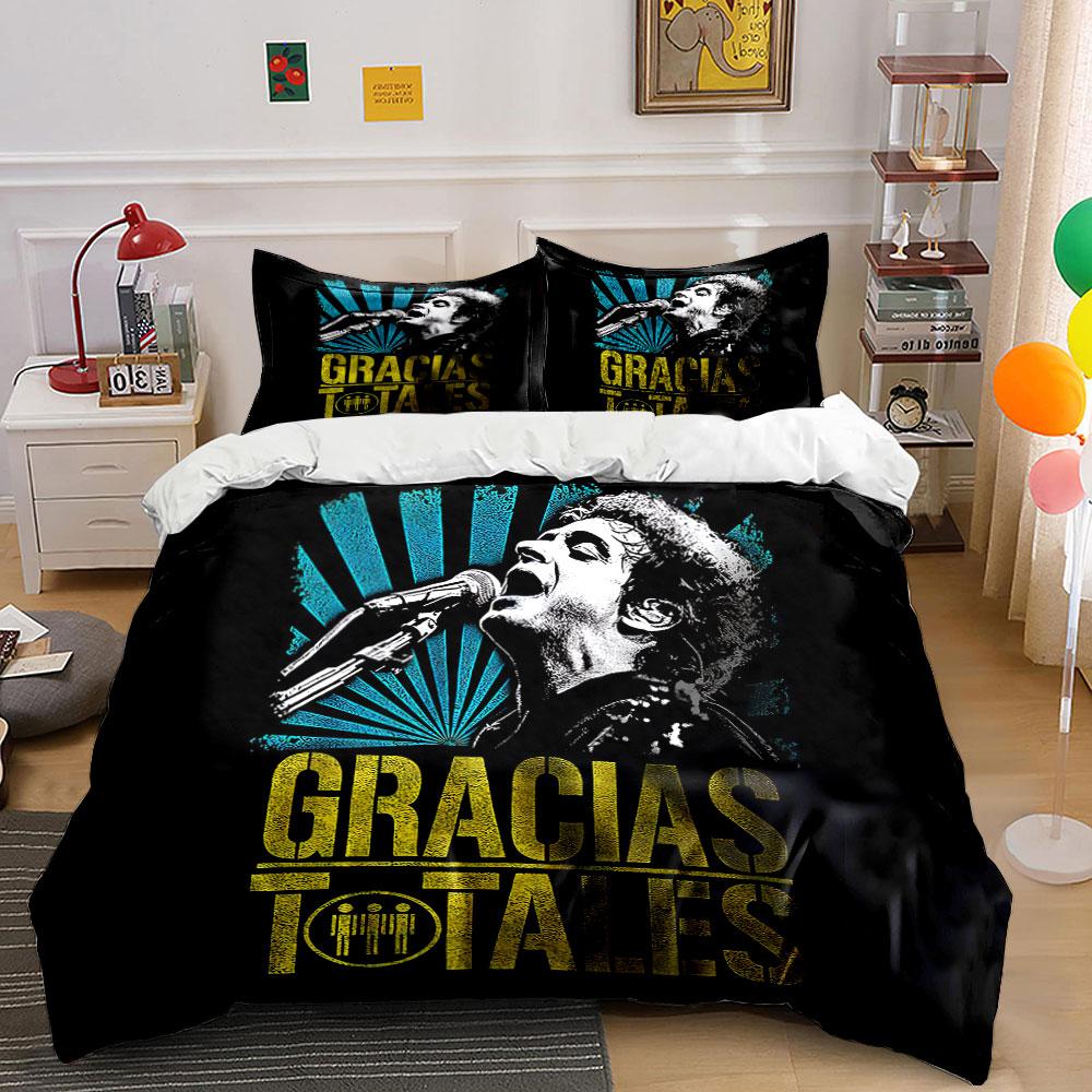 Gracias Totales Band Art Bedding Duvet Cover Set Duvet Cover Pillowcases (1*Duvet Cover 2*Pillowcases, without duvet insert)