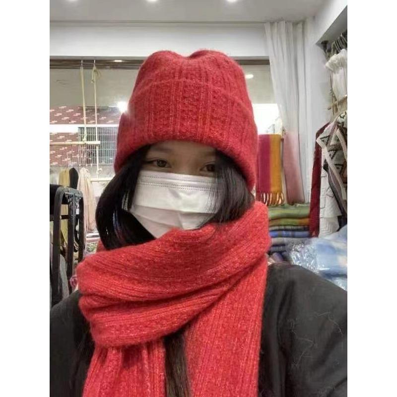 New Wool Knitted Scarf for Women In Winter Korean Fashion Versatile Warm Student Scarf Skin Friendly and Soft