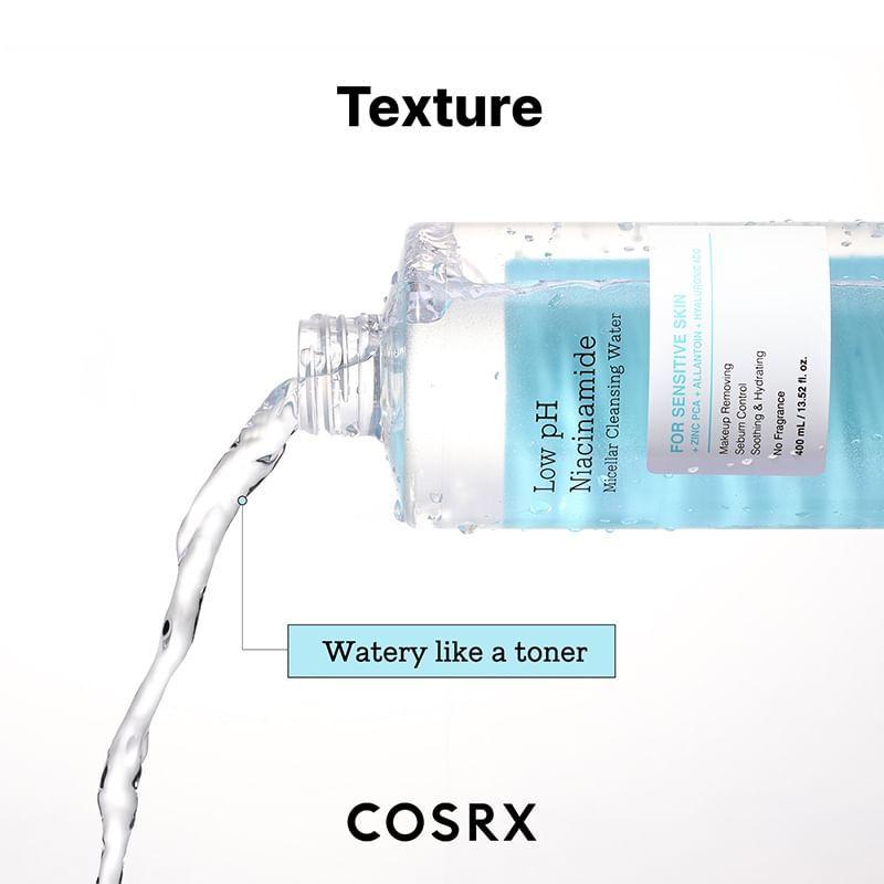 COSRX Мицеллярная вода для очищения с ниацинамидом, низкий pH