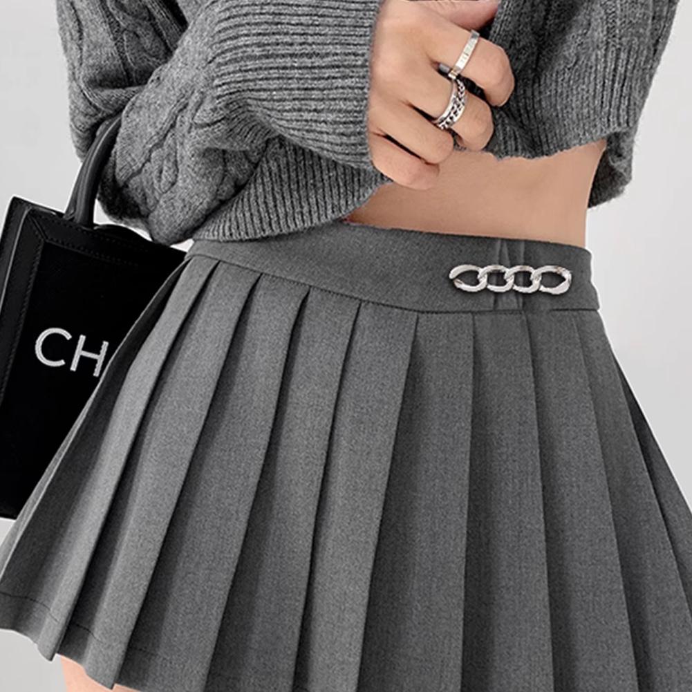 Pants Wasit Tightening Button DIY Alloy Buckle Women Chain Brooch Lapel Charm Pin Clothes Clip Badge Dress Decoration Pin