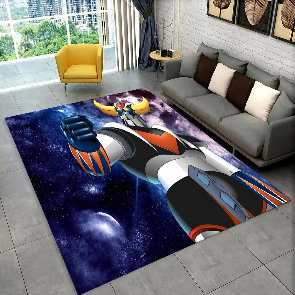 НЛО робот Grendizer аниме мультфильм коврик, ковер для дома гостиная спальня диван коврик для двери декор, детские игры нескользящий напольный коврик 3D