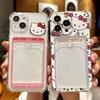 Чехол для телефона с кармашком для карты Hello Kitty для iPhone 13/14/15 Pro Max/16 Pro/17