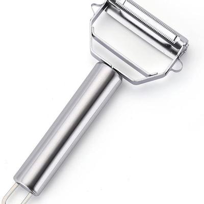 Нержавеющая двусторонняя лезвие Многофункциональная овощечистка Овощечистка Двойная строгальная терка Кухонные аксессуары Инструменты для приготовления пищи