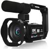 8K WiFi HD Сенсорная видеокамера для Автоматической Записи, Путешествий, Свадеб и Влогов