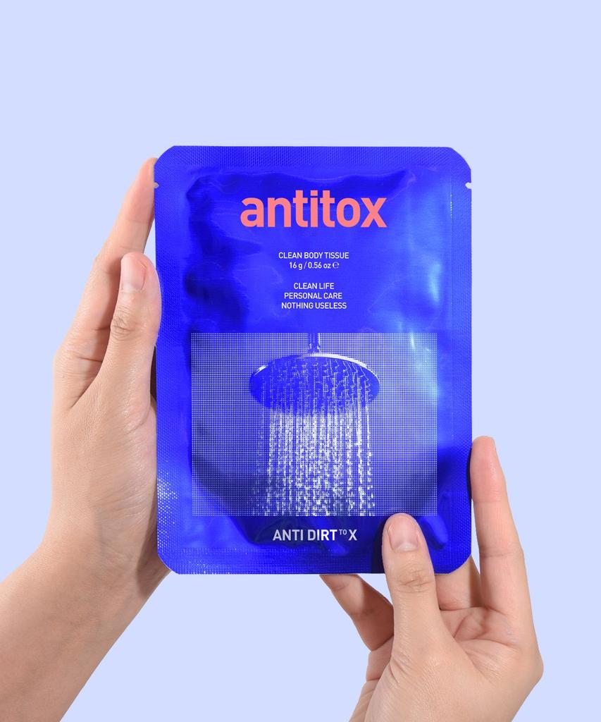 [Refreshing Deodorant Tissue] Anti-Tox Clean Body Tissue [Pack of 10]