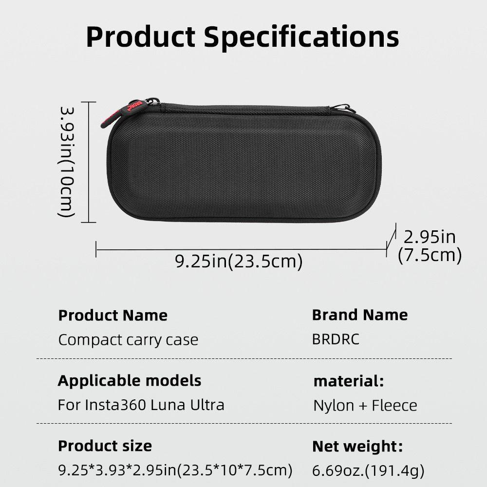 Portable Protective Storage Bag Camera Handbag for Insta360 Luna Ultra Gimbal Camera Accessories