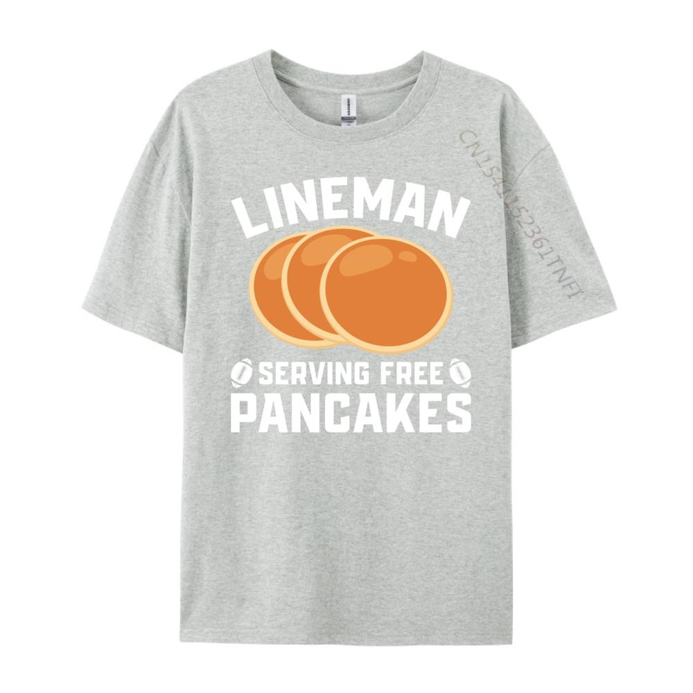 Lineunisex Serving Free Pancakes Football Lineunisex Harajuku Short Sleeve Tshirt