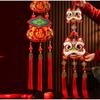 Cute Red Fu Bao Tassel Hanging Ornament Chinese Spring Festival Wall Door Pendant  New Horse Year Home Decorations