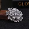 Fashion Women Large Brooches Lady Flower Rhinestones Crystal Wedding Brooch Pin Jewelry Accessories Girl 'S Gift
