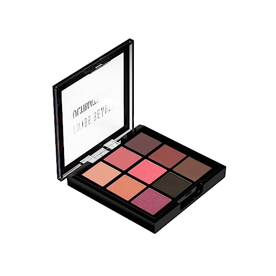 Ultimate 9 Pigmented Colors Eyeshad Palette| Long Wearing And Easily Blendable Eye Makeup Palette |  Matte, Semi-Matte & Shimmery Finish