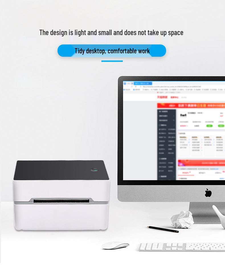 Bluetooth-термопринтер этикеток Youku TDL402 для самоклеящихся этикеток и накладных