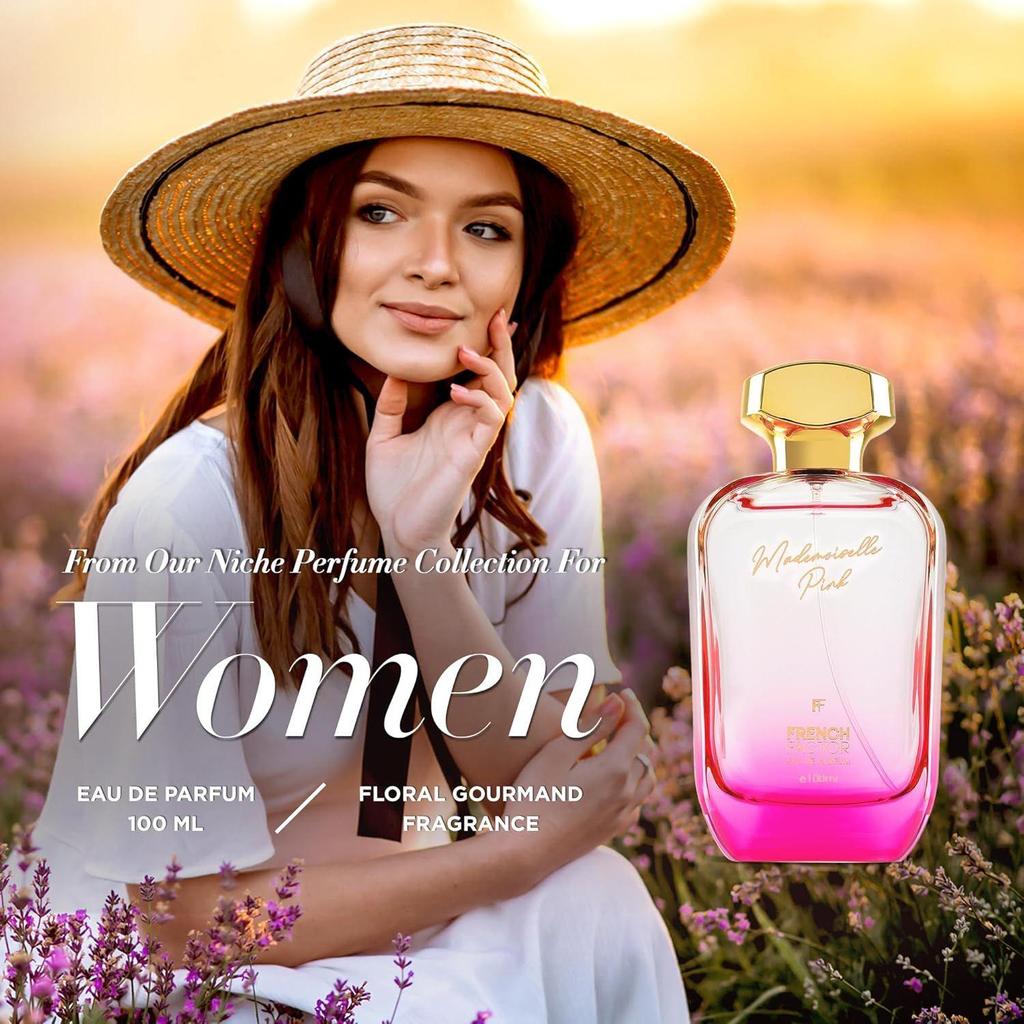 Духи The French Factor Mademoiselle Pink | ПАРФЮМЕРНАЯ ВОДА | Стойкий парфюм для женщин | Цветочный шипровый аромат | Подарок