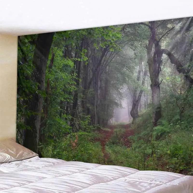 Красивые природные пейзажи, декоративный гобелен, украшение для дома, стены, офиса, гостиной, гобелен