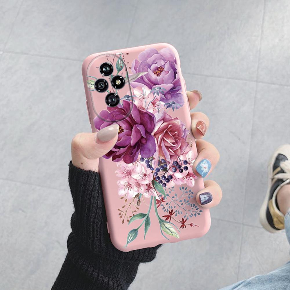 Чехол для телефона с узором Роза и Леопард для Honor 200 Lite, Daisy Love Heart, Ударопрочный Мягкий чехол для Honor 200 Pro, Умный Силиконовый