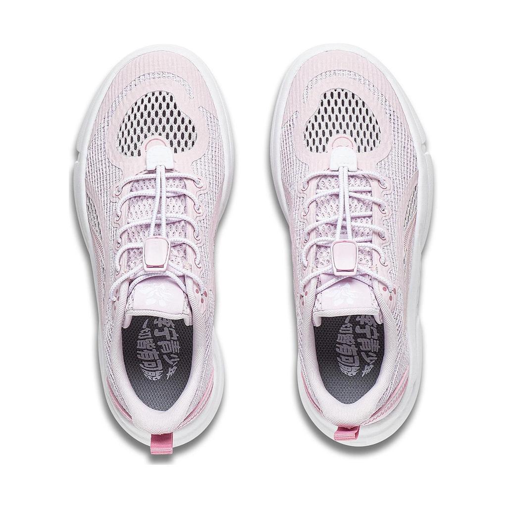 Li-Ning Cloud Zero Gravity 1.0 нескользящие амортизирующие прочные легкие повседневные туфли детская обувь ледяной розовый YKCT068-2