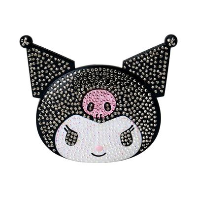Зеркальный гребень Sanrio Зеркальный гребень Kuromi 447676 & (Драгоценный камень Деко)