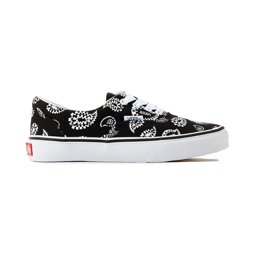 Vans Era Canvas Casual Low Top Skate Shoes Kids Sneaker Black VN000YMABLK