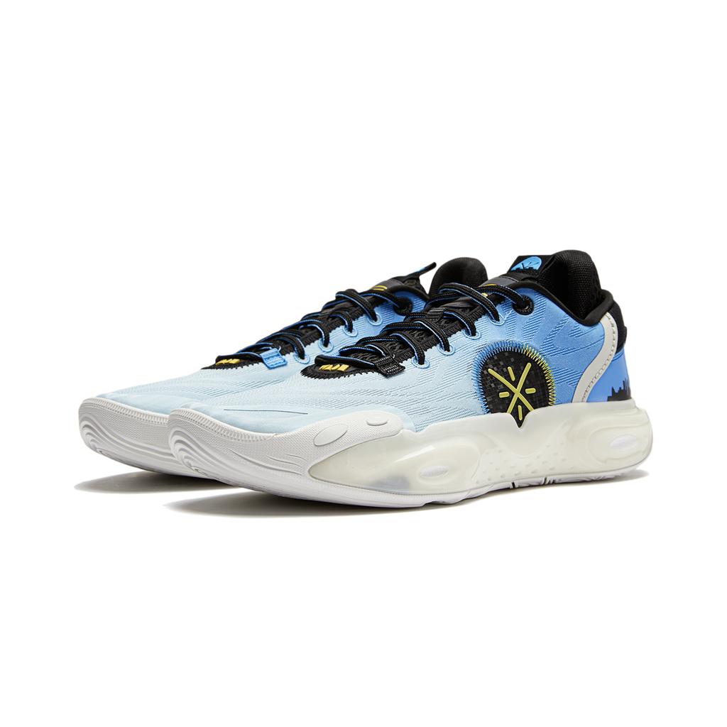 Li-Ning Кроссовки мужские Wade All City 12 Skyline синие белые желтые ABAU023-4