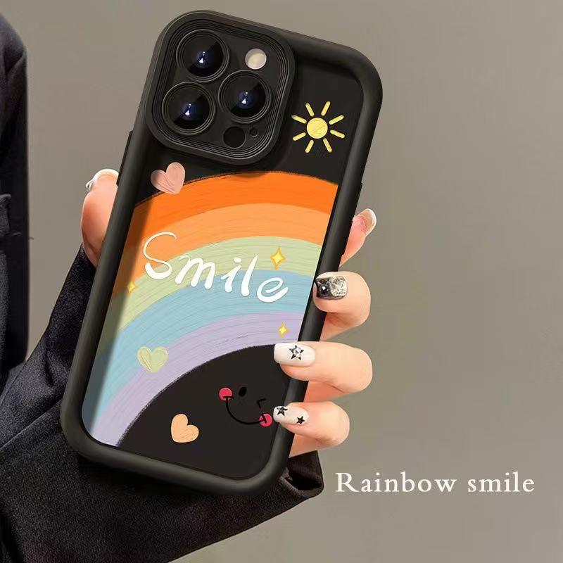 Персонализированный чехол «Радужная улыбка» для iPhone 17 Pro Max/15 Pro/14/13