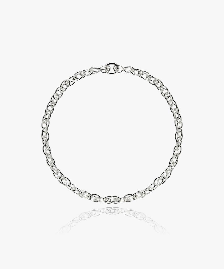 Helene Jewelry Серебряное кольцо с цепочкой в виде каната, стерлинговое серебро 925 пробы (Тип А)