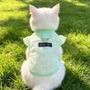 Airy Fabric Pet Cooling Vest Fly Sleeve Summer Dog Clothes Cute Dog Sunscreen Shirt  Sun Protection