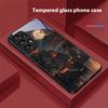 Здание в старом стиле для Samsung Galaxy S 8 9 10 20 Plus 21 FE 22 23 24 Ultra S7 Edge Черный Чехол для телефона из закаленного стекла Жесткий чехол