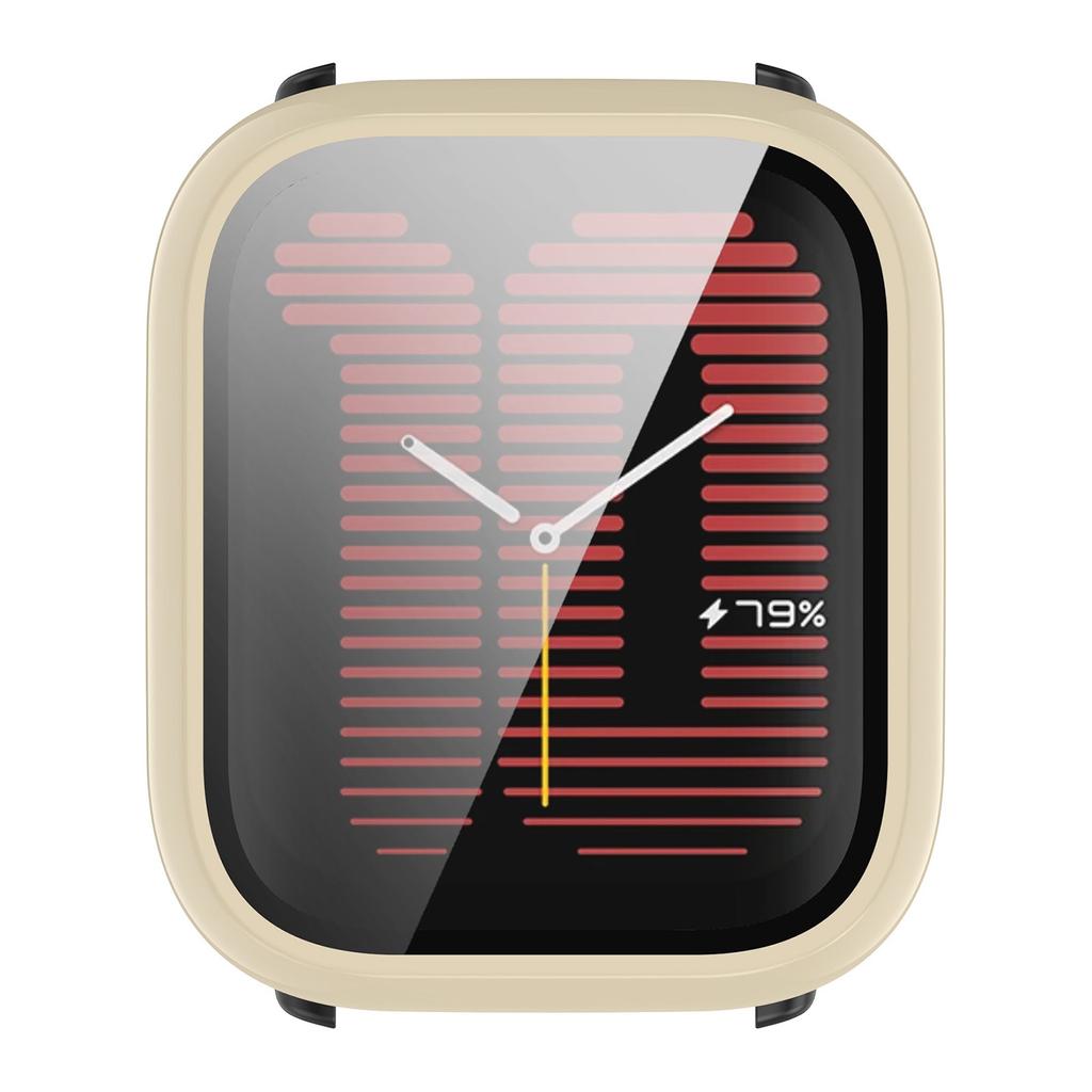 Стильный чехол из поликарбоната и стекла, защитный чехол с полным покрытием для активных смарт-часов, защищает от пыли и царапин