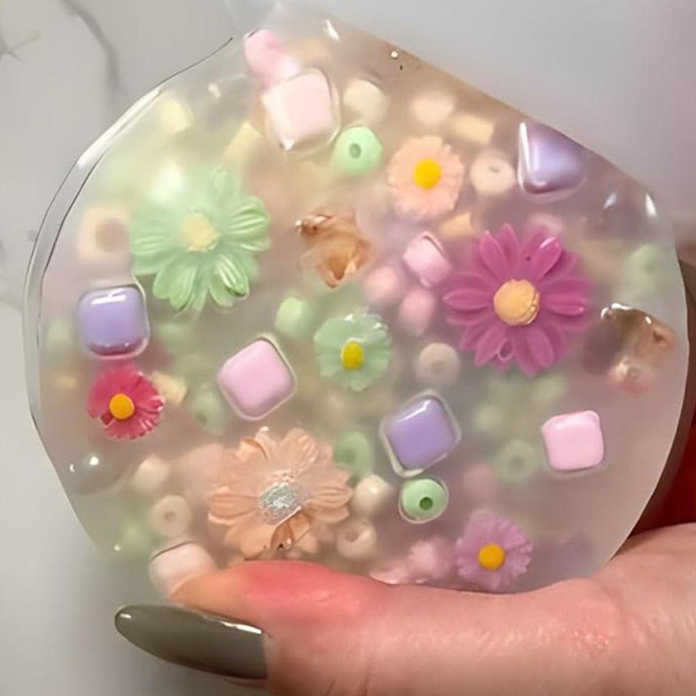 Stress Relief Floral Picky Pad Anxiety Toy Pad Pick Pad Fidget Decompression Toy  for Adults Kids