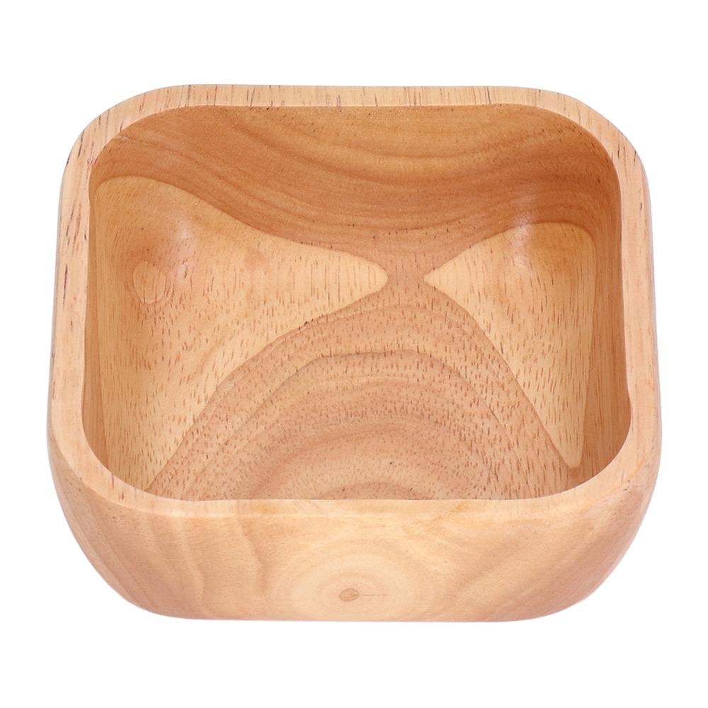Square Wood Plate Wood Salad Plate Eco Friendly Ins Style Tray Decoration
