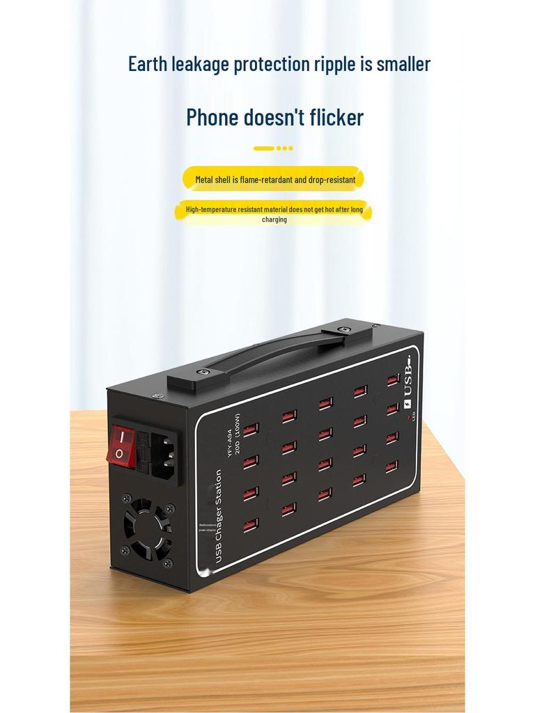 Мощное USB-зарядное устройство с несколькими портами и розетками для семейного или школьного использования