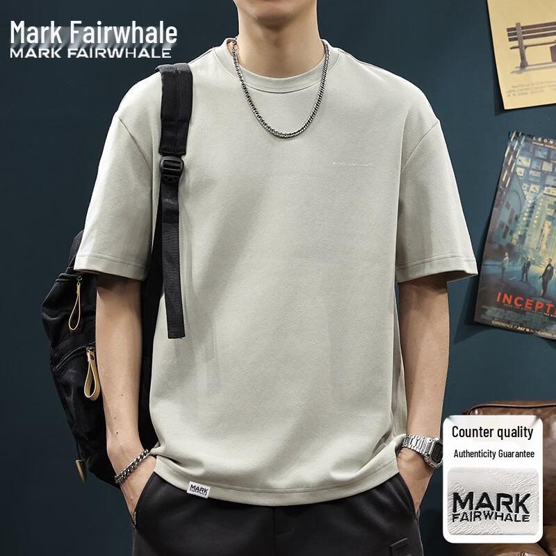 Mark Fairwhale Мужская летняя свободная футболка с круглым вырезом