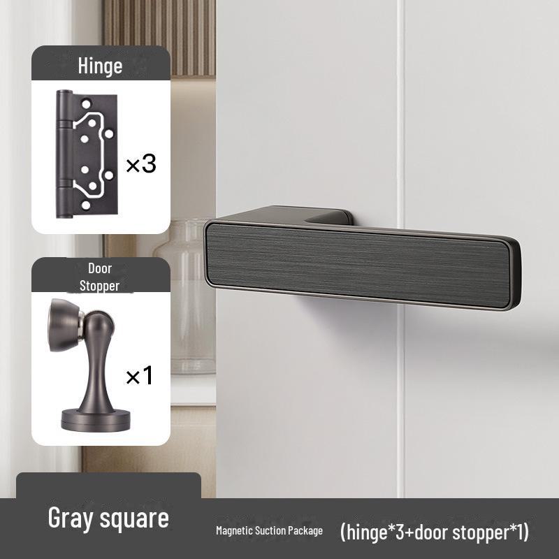 BAGB Italian Minimalist Silent Magnetic Door Lock for Indoor Bedrooms