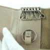 Excellent Salvatore Ferragamo Key holder  Champagne Gold leather Women 224627 Used