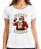 Merry Rizzmas Santa Claus Whisky Muscle Fitness Funny Retro Unisexs TShirt