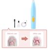 Dog Paw Trimmer with LED Light Low Noise Cat Paw Hair Trimmer Electric Pet Grooming Clippers for Dogs Cats Paw Hair Trimming Safety