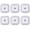 6 Pack Dusk to Dawn Sensor LED Night Light Square Smart Sensor Light Motion Sensor Light  Hallway