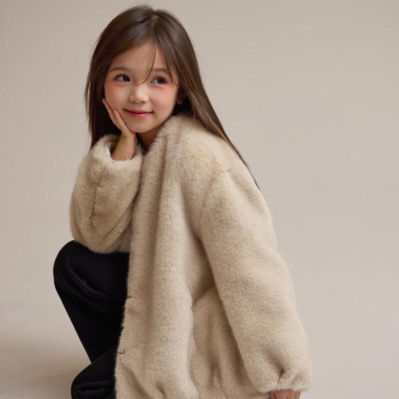 Женское зимнее плюшевое пальто из искусственного меха 2025