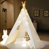 Детская палатка IREENUO, индейская палатка, секретная база, обучающая игрушка, со светодиодной подсветкой