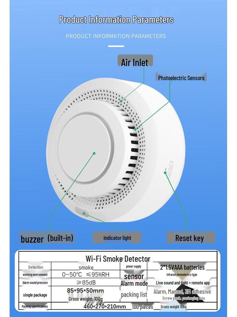 Tuya Wi-Fi Smart Smoke & Fire Detector