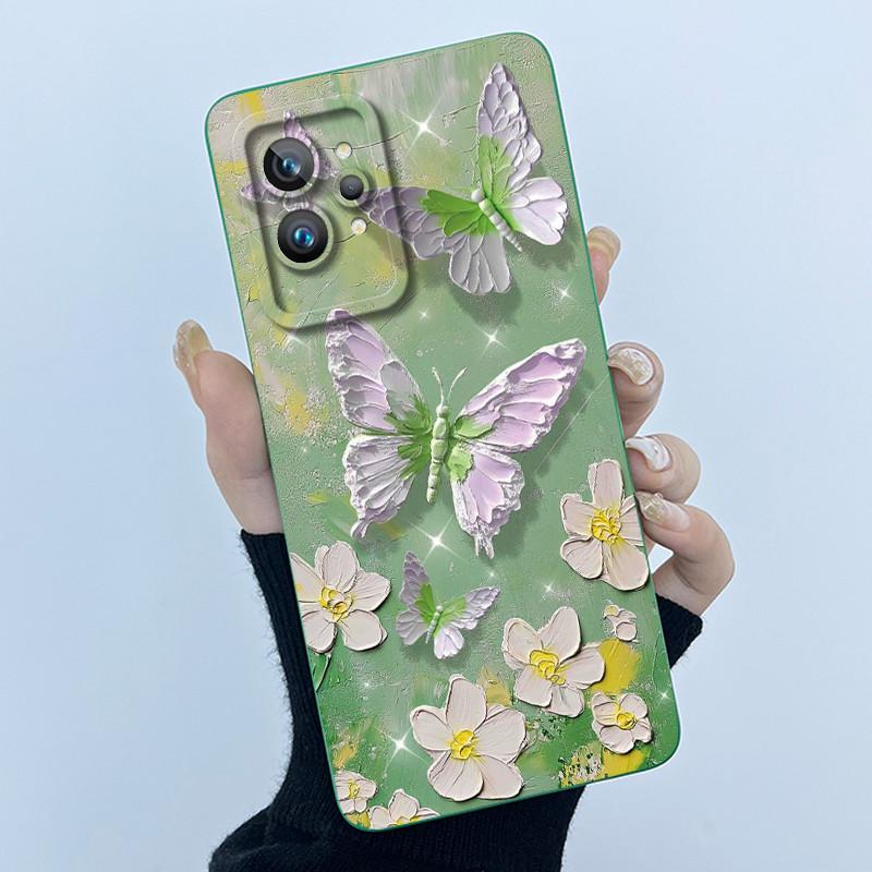 For Realme GT 2 Pro Phone Case Cute Panda Girl Cats Liquid Silicone Camera Protection Back Cover For Realme GT2 Pro GT2Pro Funda