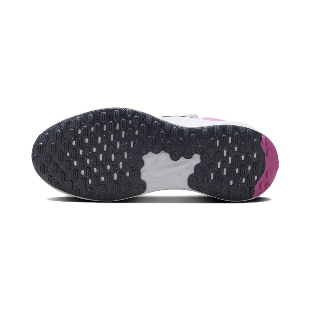 Nike REVOLUTION 7 Breathable Low top Kids' Running Shoes White Pink Children Aged 3 7 Years Old FB7690-103