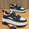 Fashion Genuine Leather Men Outdoor Shoes Fashion Platform Sneakers Casual Leather Vulcanized Shoes Lace Up Antiskid Flat Designer Shoes