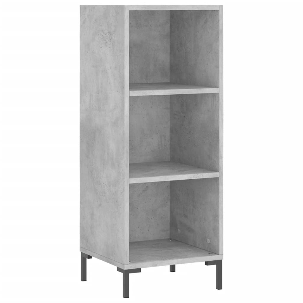 vidaXL Sideboard Betongrau 34,5x32,5x90 cm Holzwerkstoff