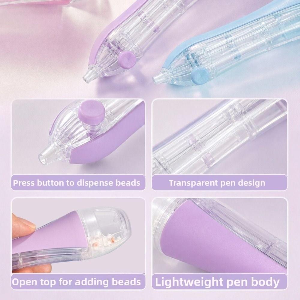 2.6mm Tip Fuse Bead Pen Automatic Perler Bead Dispenser Bead Positioning Pen DIY Crafts Project