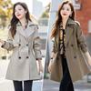 Windbreaker Coat for Women Spring and Autumn 2024 New Mid-length Niche Slim Temperament Casual Coat