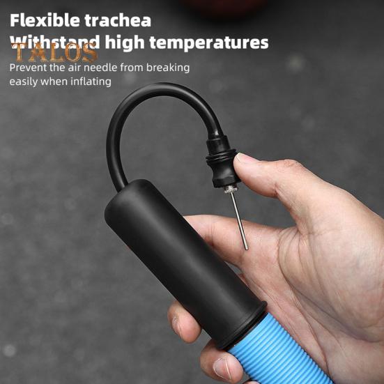 Спортивный насос для мячей Портативный воздушный насос для накачивания мячей с иглой для хранения Система накачивания Push And Pull Ручной насос для волейбола, баскетбола, футбола